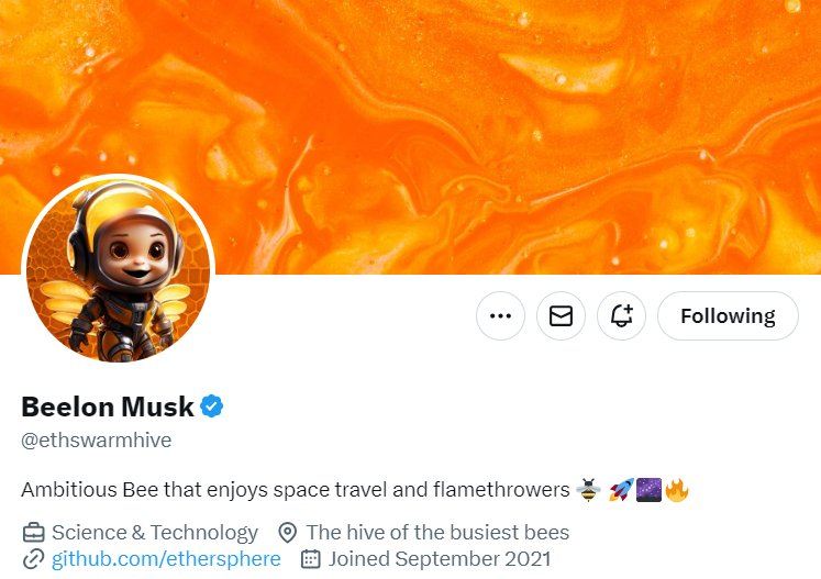 Swarm community X account